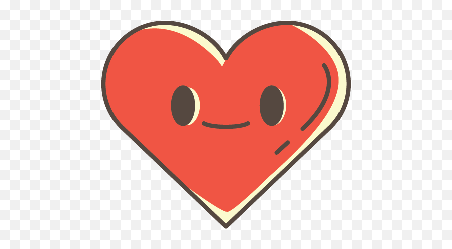 Icône Coeur Souriant Gratuit De Hand - Drawn Style Icons For Emoji,