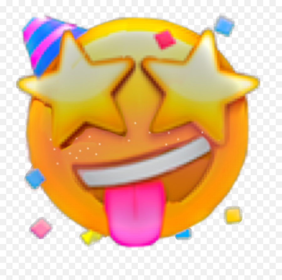 Emoji Party Sticker No - 2 Sticker By Emoji Making Happy,Party And Chick Emoji