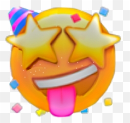 Emoji Party Sticker No - 2 Sticker By Emoji Making Happy,Party And Chick Emoji