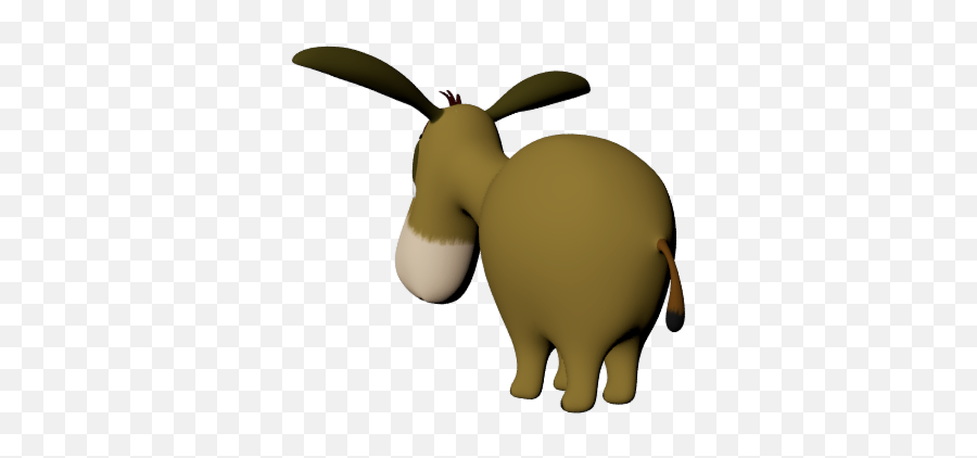 Donkey Model From Winnie The Pooh By Gureyt 3docean Emoji,Dnkey Emoji
