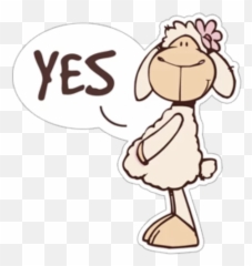 Telegram Sticker From Collection Cute Sheep Emoji,Cute Lamb Emoji