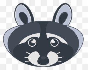 Raccoon Gray Blue - Free Vector Graphic On Pixabay Emoji,Emoji Stars Gray