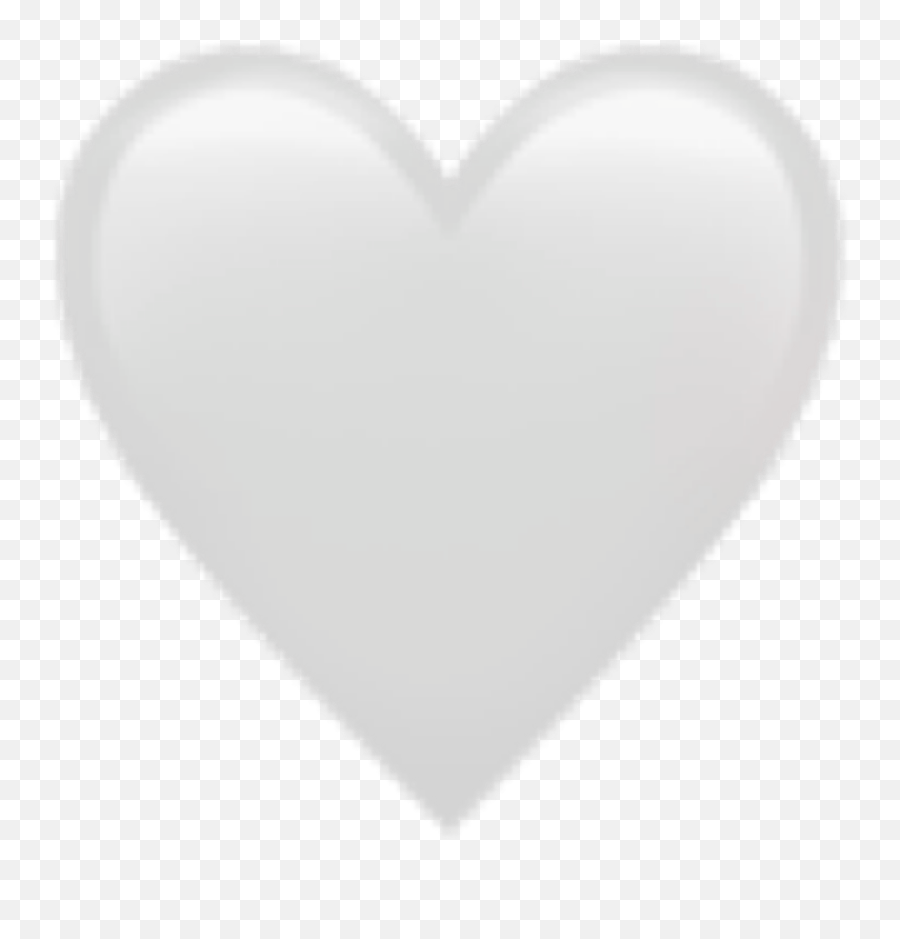 White Heart Emoji - Cuore Bianco Emoji Png,Heart Emoji Meanings
