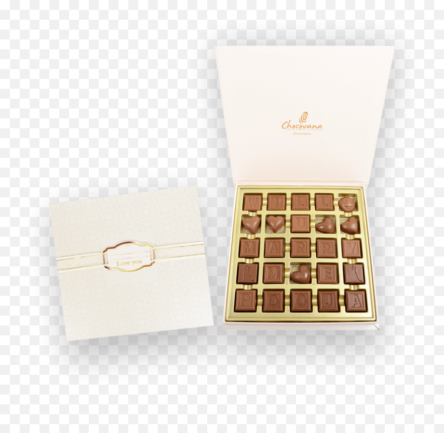 Fill Your Own Message Chocolate Box - Types Of Chocolate Emoji,Chocolate Emoticons