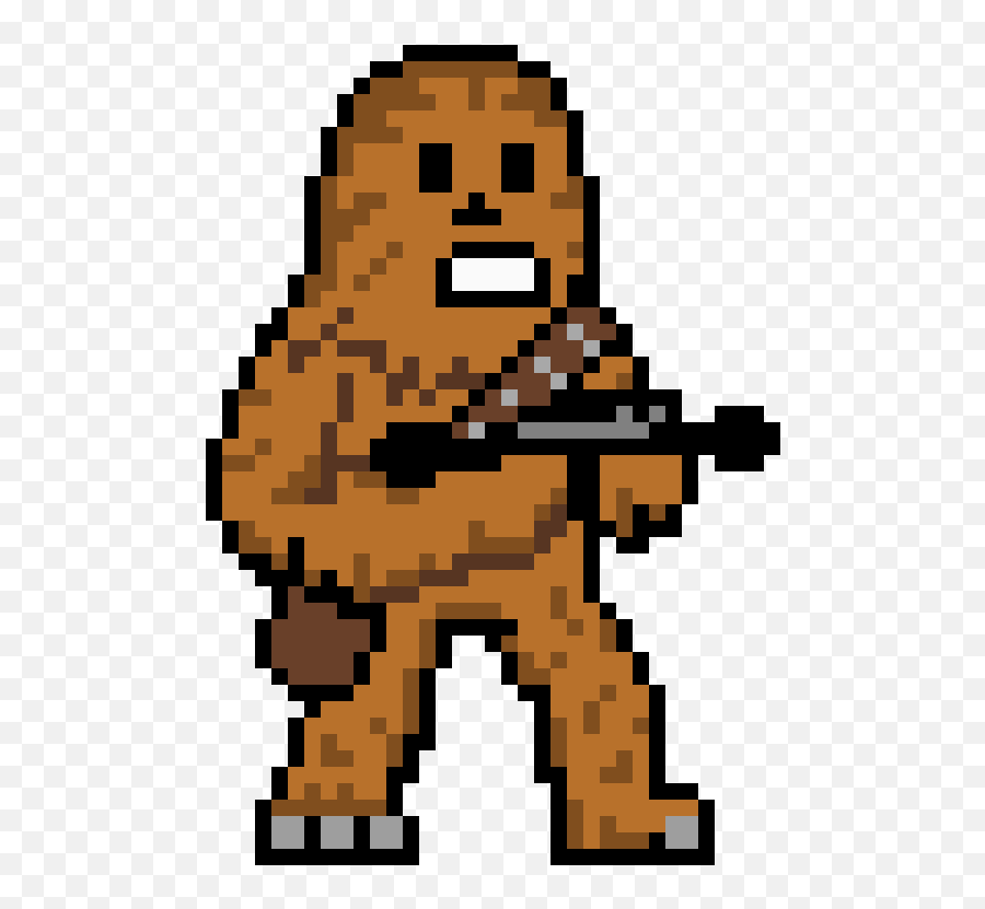 Chewbacca Clipart Pixel Art Chewbacca Pixel Art Transparent - Chewbacca Pixel Art Emoji,Han Solo Emoji