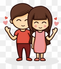 Drawing Cartoon Couple Love - Cartoon Couple Png Download Cartoon Love Couple Png Emoji,Couple Emoji Transparent