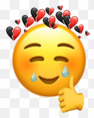 Emoji Cray Smile Sticker By - Red Heart Crown Png,Ok Emoji Text