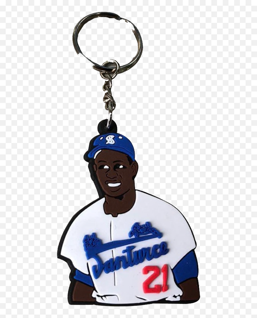 Roberto Clemente Keychain - For Baseball Emoji,Emoji Keychain