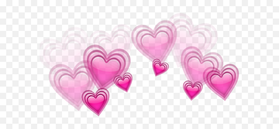 Crown Emoji - Pink Heart Crown Png Transparent Png Pink Heart Crown Picsart,Crown Emoji