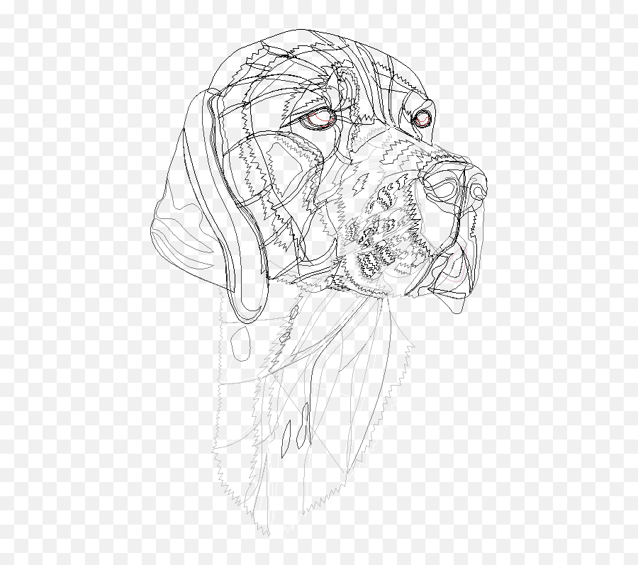 How To Digitize Dog Embroidery Designs - Absolute Digitizing Sketch Emoji,Dog Ear Emotions