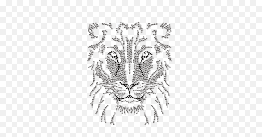 Rhinestone Male Lion Head Hotfix - Lion Transfer Iron Rhinestone Emoji,Lion Showing Emotion