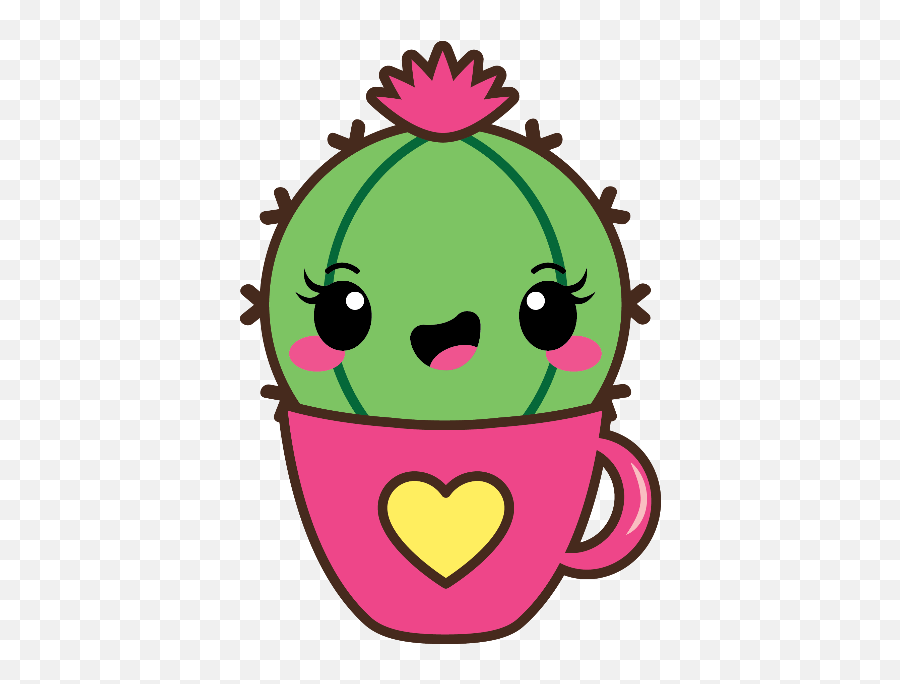 Kawaii Cactus Stickers Messages Sticker - We All Grow At Different Rates Emoji,Cactus Emoji