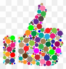 Download Hd Facebook Thumbs Up Png - Colorful Thumb Up Png Thumbs Up Colorful Png Emoji,Facebook Thumb Up Emoji