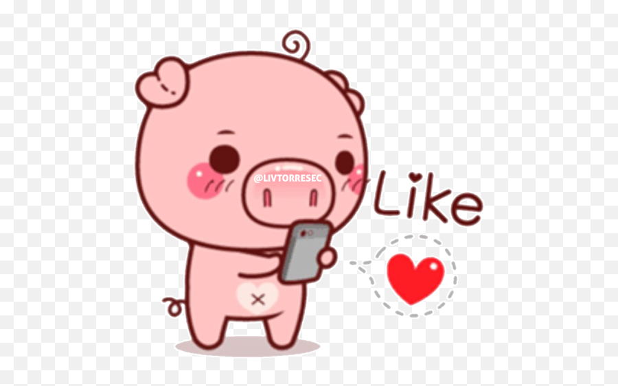14 Ideas De Dibujos Animados - Single Picture Pig Cute Sticker Emoji,Meaning Of Emojis Almoadas
