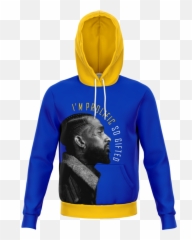 Im Prolific Nipsey Hussle Blue Hoodie - Hooded Emoji,Nipsey Hussle I Been Through Every Emotion