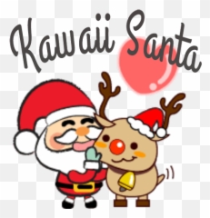 Sticker Maker - Kawaii Santabyyessy Santa Claus Emoji,Winter Holiday Emojis