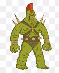 Green Alien Uncle Grandpa Clipart - Uncle Grandpa Green Alien Emoji,Cthulhu Face Emoji