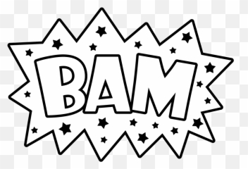 Pcs Hero Actionword Bam Bw - Imagenes De Fondos Para Clipart Pow Png Para Colorear Emoji,Emojis Whatsapp Para Colorear Computadora