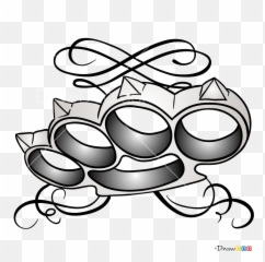 How To Draw Knuckles Tattoo Criminal - Dot Emoji,Knuckles Emoji