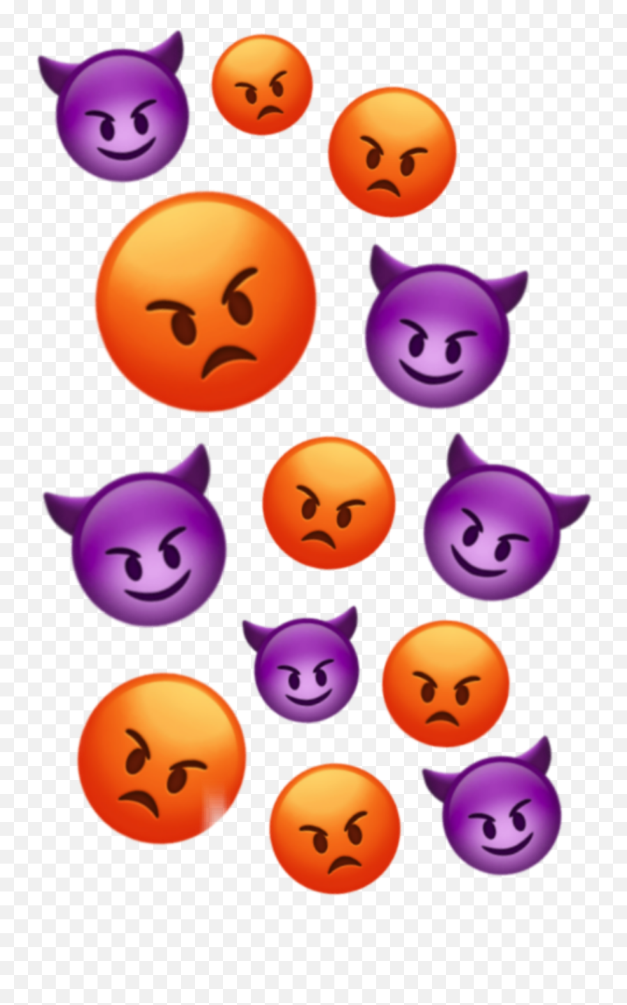 Emoji Iphoneemoji Mad Angry Devil - Happy,Mad Emoji Meme