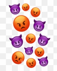 Emoji Iphoneemoji Mad Angry Devil - Happy,Mad Emoji Meme