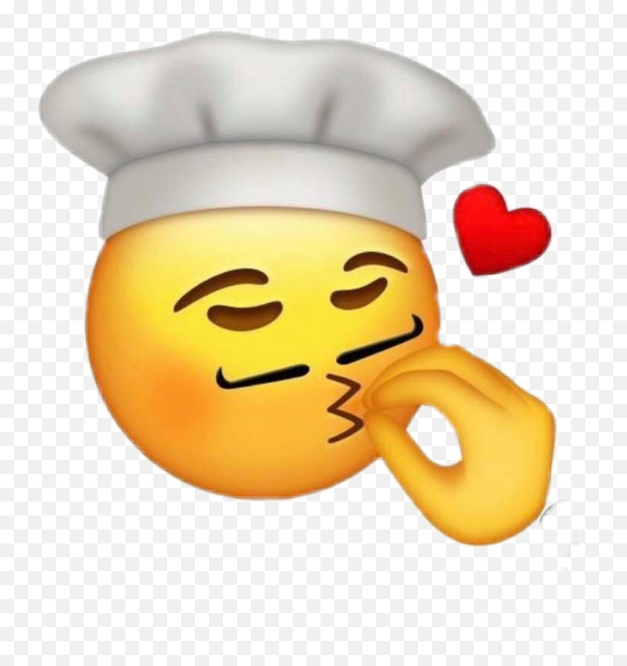 Heart Pink Smile Red Sticker Emoji,Chef Smile Emoticon