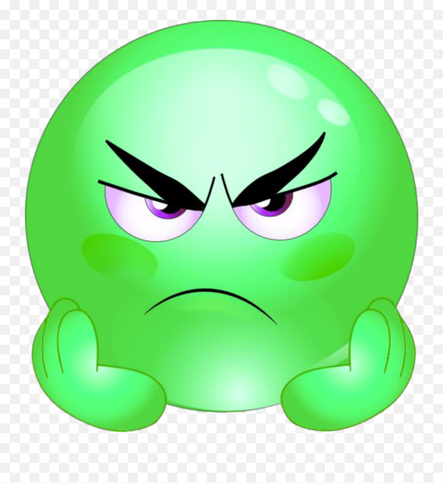 Mq Green Angry Emoji Emojis Sticker - Angry Green Emoji Face,Anger Emojis Clipart