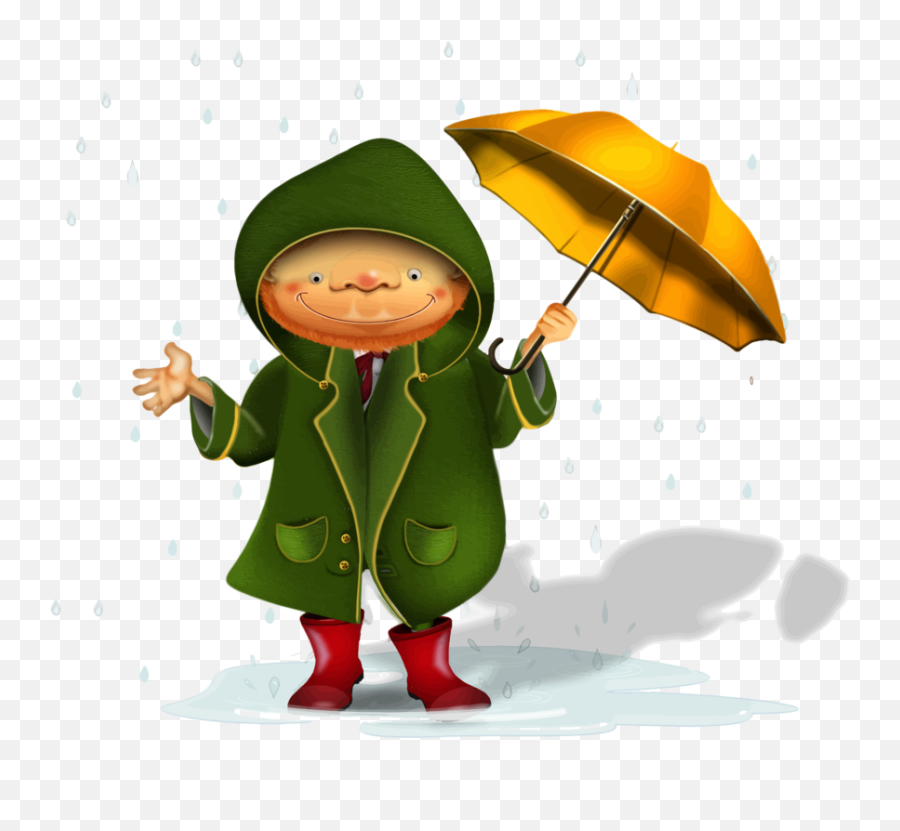 Fictional Characterartcartoon Png Clipart - Royalty Free People In The Rain Cartoon Emoji,Download Umbrella Emoticon
