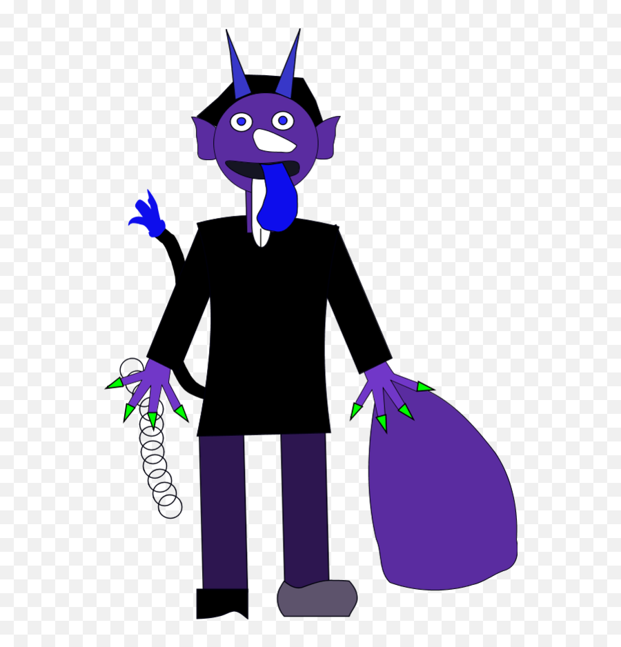 Clipart Of The Purple Devil Free Image Download - Satan With Tail Emoji,Devle Emojis