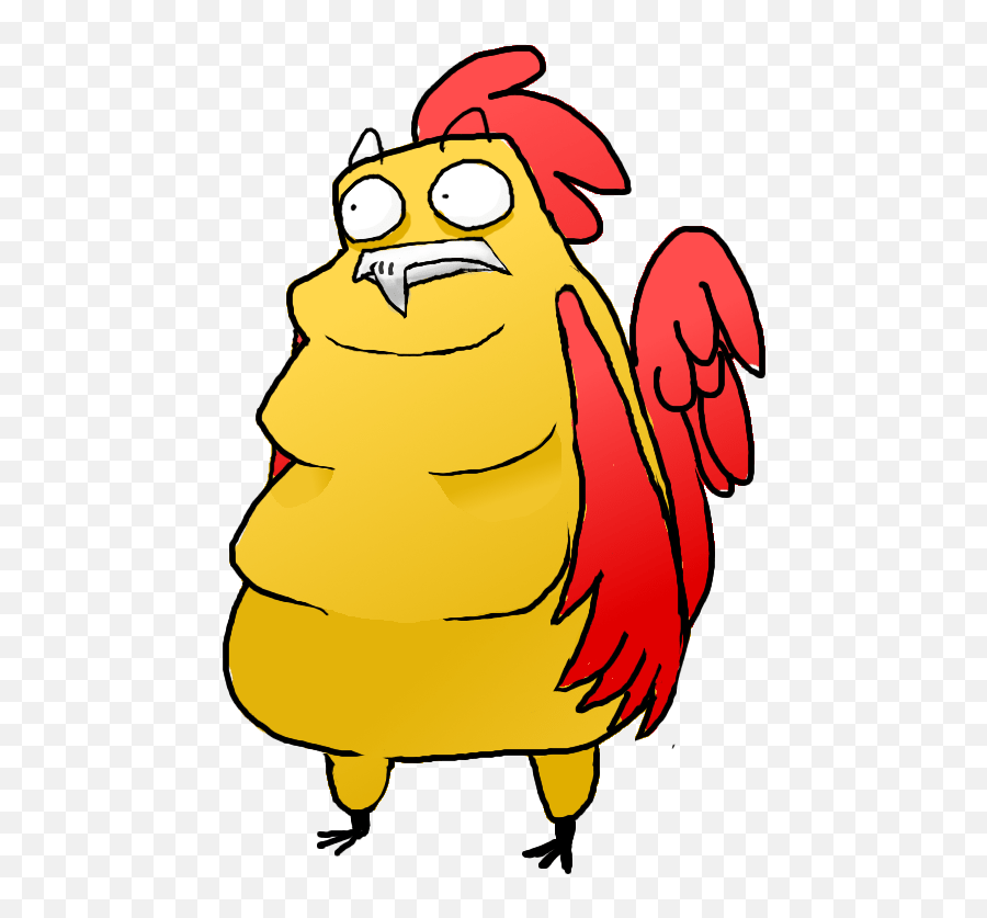 Cartoon Chicken Clip Art - Buff Chicken Cartoon Png Buff Animated Chicken Emoji,Buff Smiley Emoticon