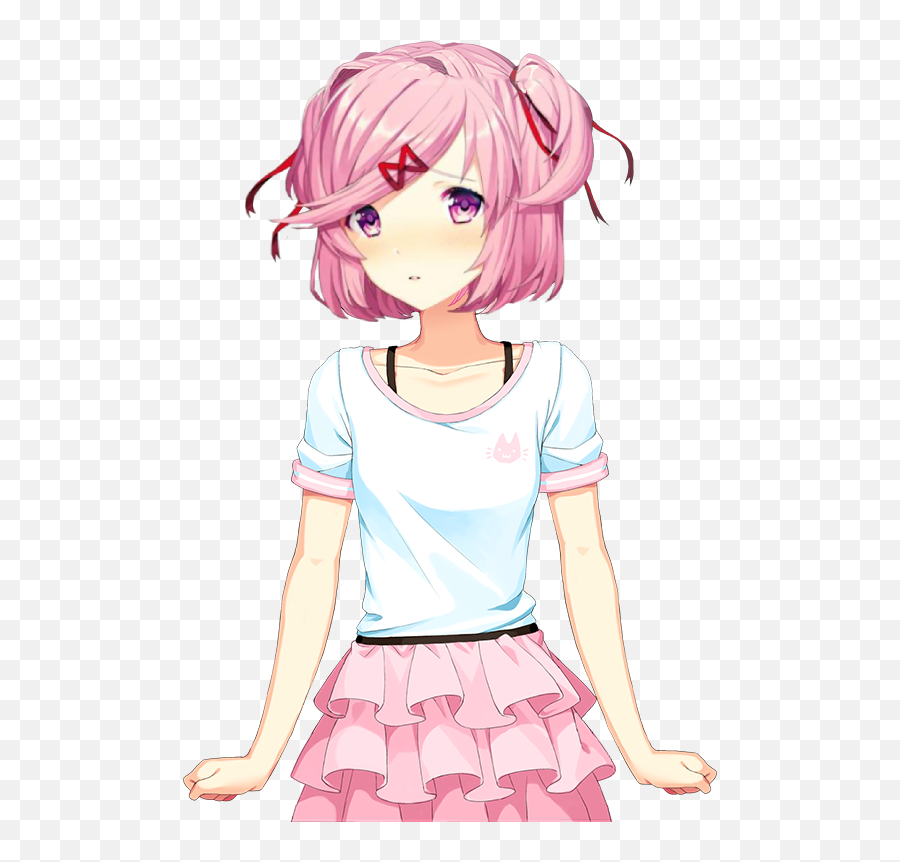 So I Tried Making A Front Facing Natsuki Sprite Ddlc - Natsuki Sprites Ddlc Emoji,Deviantart Emoticon Plz