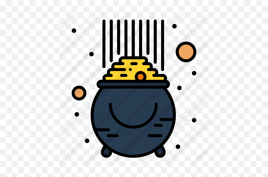 Gold Pot - Dot Emoji,Emoticon For A Pot