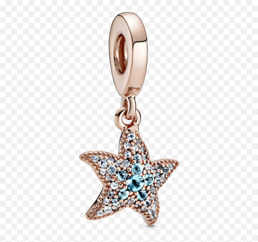 Pandora Sparkling Starfish Dangle Charm - Pandora Sparkling Starfish Dangle Charm Emoji,Starfish Emoticon For Facebook