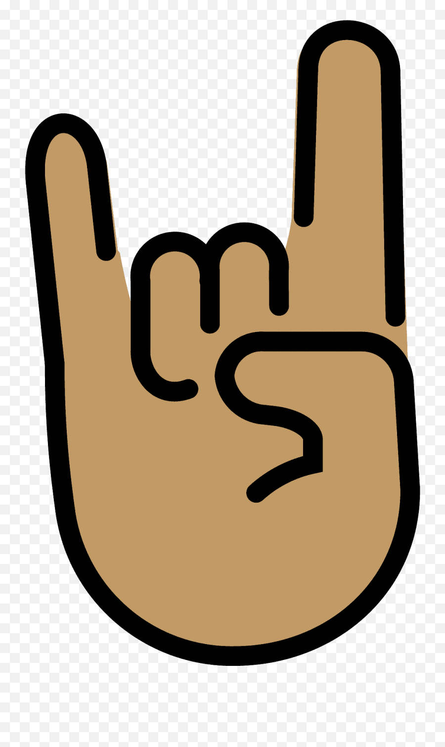 Sign Of The Horns Emoji Clipart - Sign Of The Horns,Horns Down Emoji