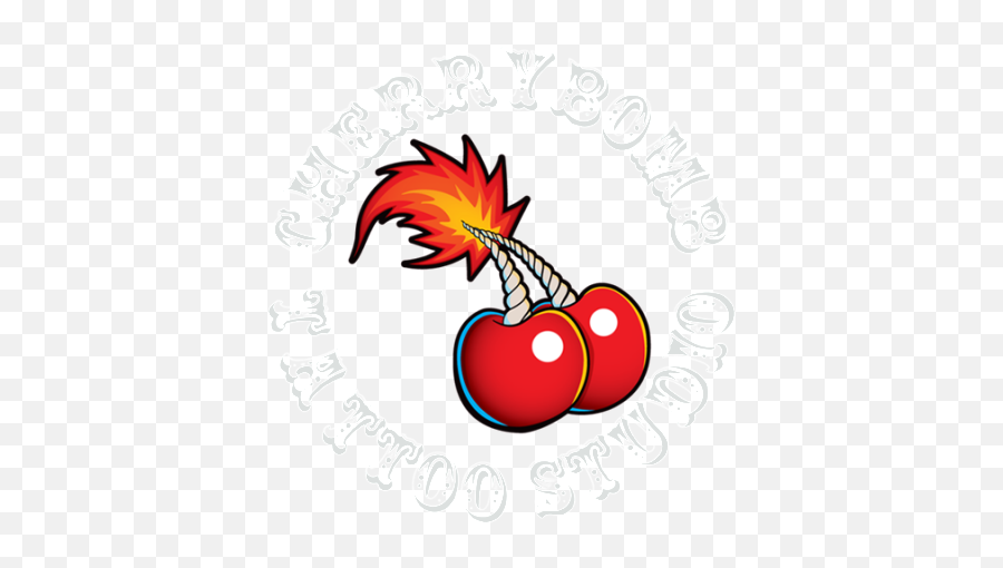 Download Cherrybomb Studio Cherry Bomb Tattoo Free Hq Emoji,Email With Bomb Emoticon