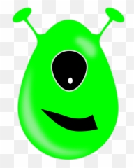 Green Eyes Clipart Logo - One Eye Logo Emoji,Alien Emoji Patch