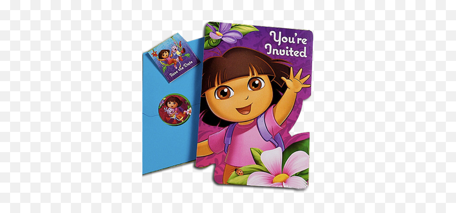 Dora The Explorer Party Invitations - Dora La Exploradora Emoji,Emoji Party Invite