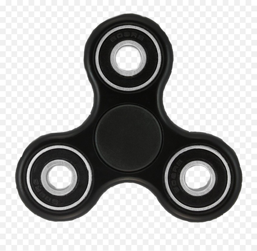 Fidget Spinner - Black Fidget Spinner Png Emoji,Fidget Spinner With Emojis