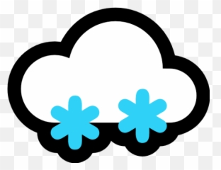 Emoji Image Resource Download - Windows Cloud With Snow Decorative,Cloud Emoji Transparent