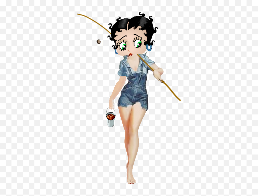 Black Betty Boop - Betty Boop Fishing Emoji,Emoji Movie Amc