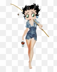 Black Betty Boop - Betty Boop Fishing Emoji,Emoji Movie Amc