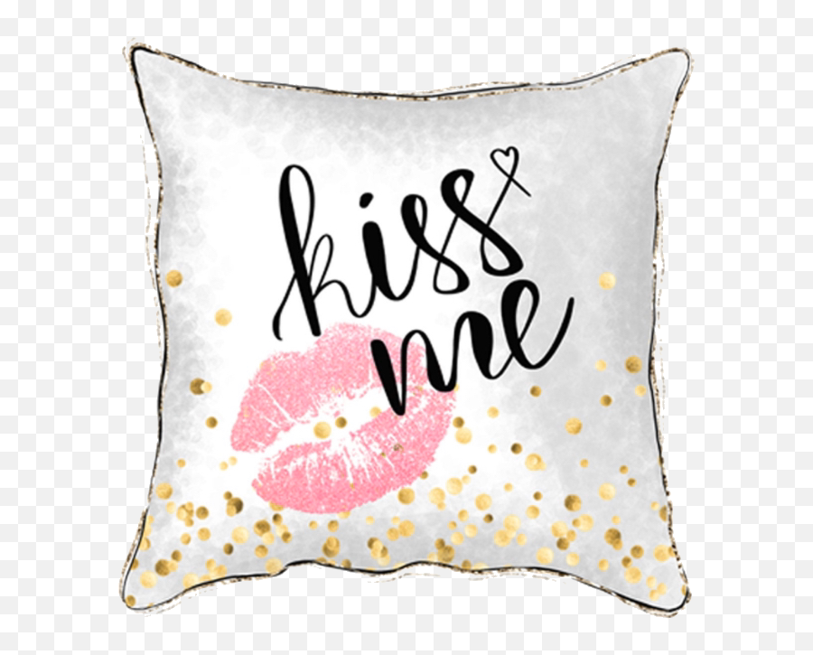 Cushion Kissme Lips Sticker By Stacey4790 - Decorative Emoji,Kiss Emoji Pillow