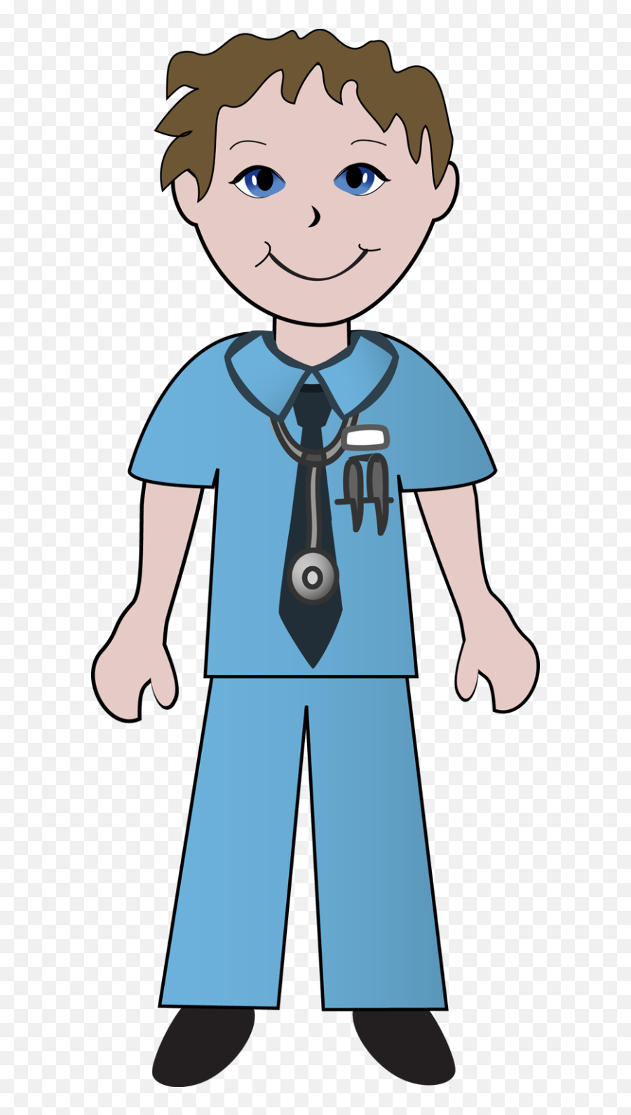 Emoji Clipart Nurse Emoji Nurse - Drawing Of Male Nurse,Nurse Emoji