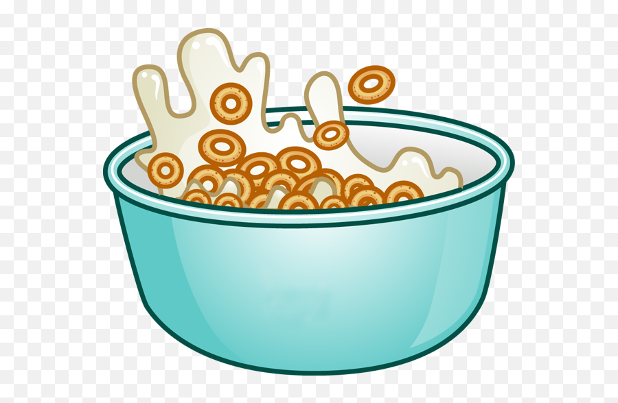 Cartoon Bowl Of Cereal - Bowl Of Cereal Cartoon Emoji,Cereal Emoji