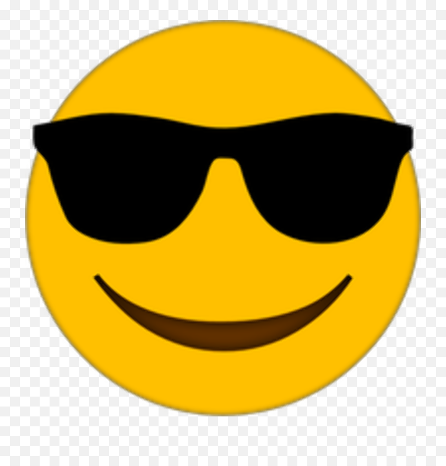 Sunglasses Emoji Png Transparent Image - Emoji Smile Happy Face,Cool Emoji