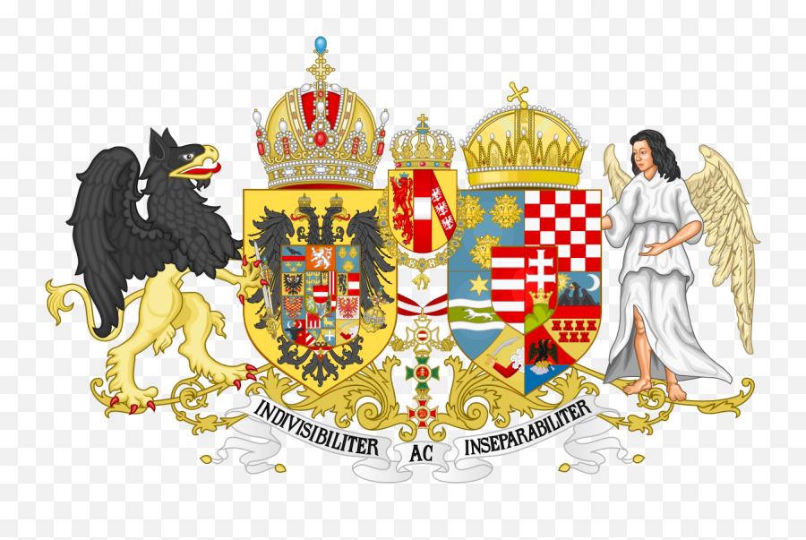 Coat Of Arms Of Austria - Hungary Wikipedia Hungary Coat Of Arms Emoji,Angel Crown Emoticon