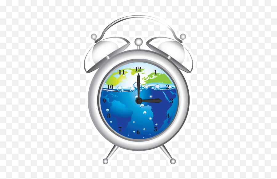 The Most Edited Earthhour Picsart - Reloj De Agua Vector Emoji,Alarm Clock With Top That Moves That Have Kissing Emojis