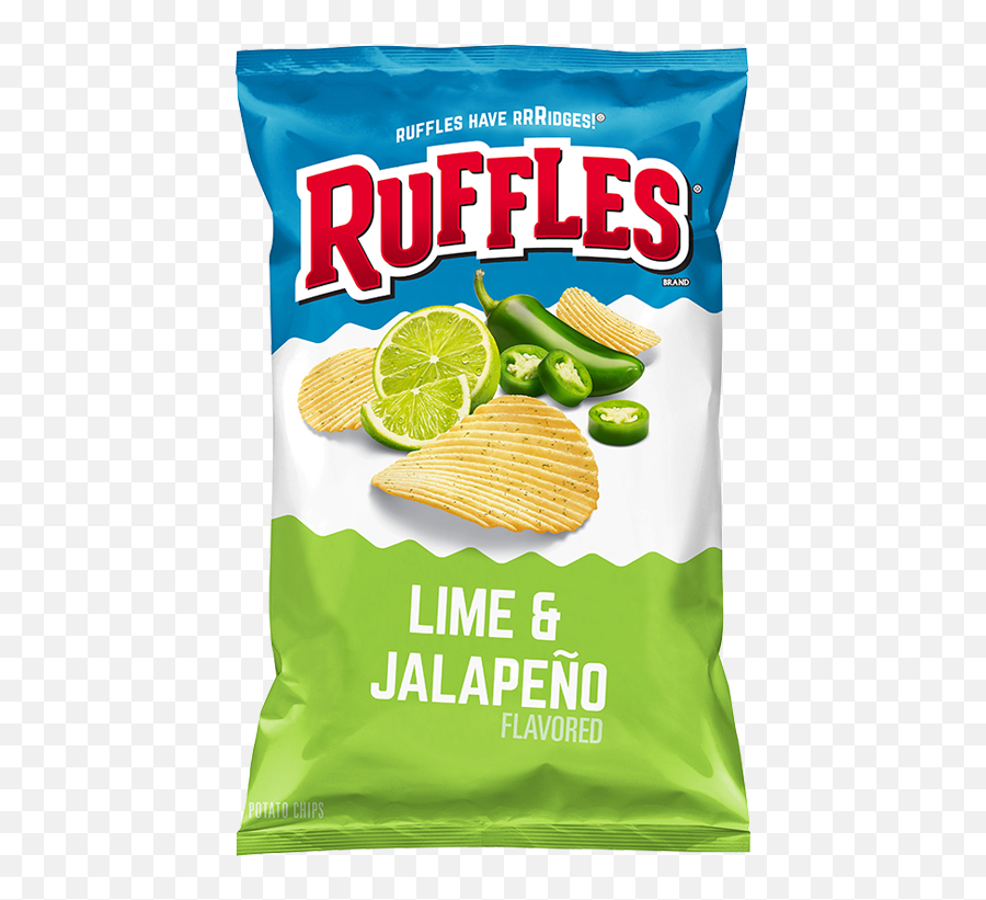 Lime Jalapeño Flavored Potato Chips - Jalapeno Ruffles Emoji,Facebook Emoticons Jalapeno