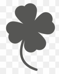 Good Luck Clover Flower - Transparent Png U0026 Svg Vector File Clover Silhouette Png Emoji,Text Emoticons - Good Luck