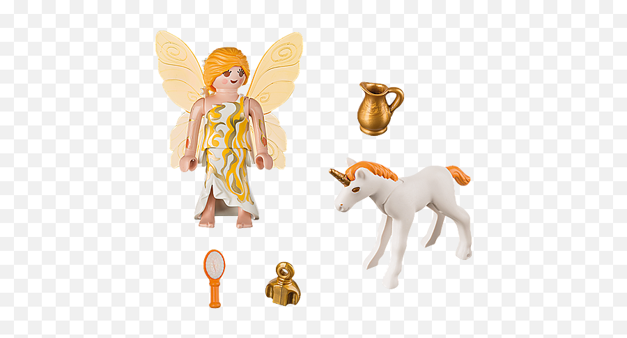 Fairy With Unicorn Foal - Playmobil 9438 Emoji,Unicorn Emoji Shoulder Off